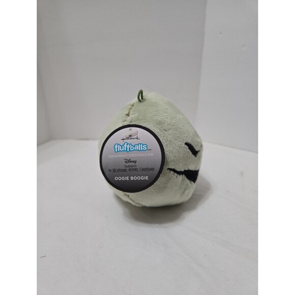 Hallmark Fluffballs Nightmare Before Christmas Oogie Boogie Plush Ornament NWT - Picture 2 of 9